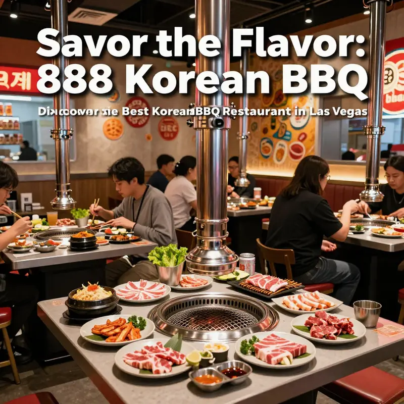 An inviting snapshot of the lively dining atmosphere at 888 Korean BBQ.