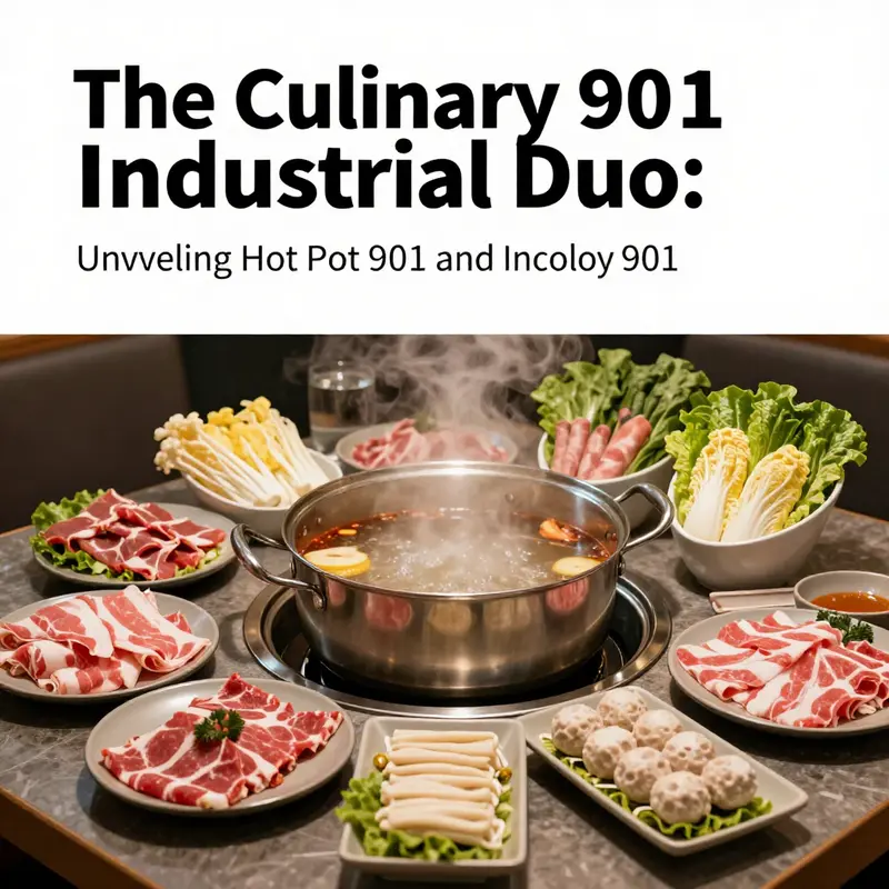 An inviting hot pot setup featuring fresh ingredients ready for a communal dining experience at 901 Hot Pot & Korean BBQ.