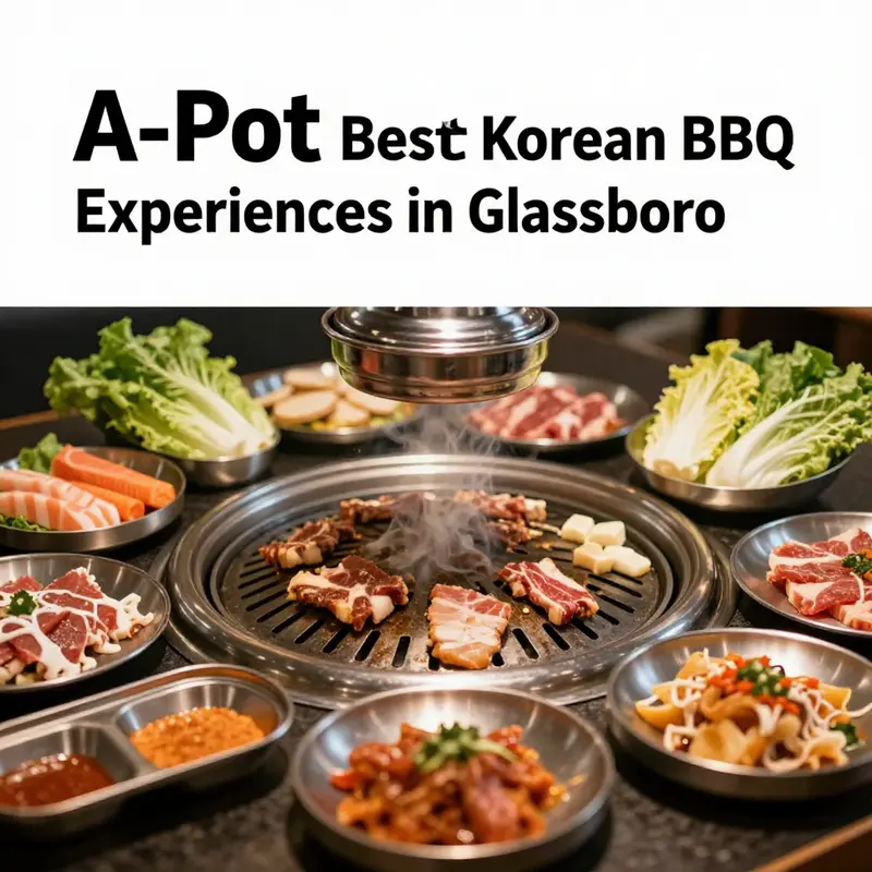 A delightful dining scene showcasing the essence of Korean BBQ at one of Glassboro’s best restaurants.