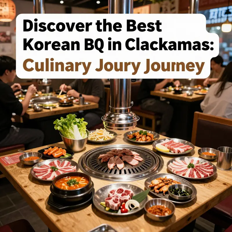 A vibrant dining setup at Aji Tram Restaurant, highlighting the interactive Korean BBQ experience.