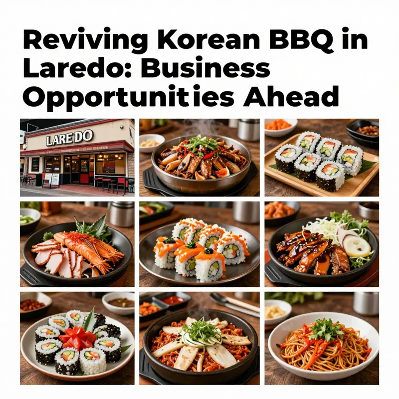The closed Korean BBQ restaurant in Laredo, showcasing a gap in the local dining scene.