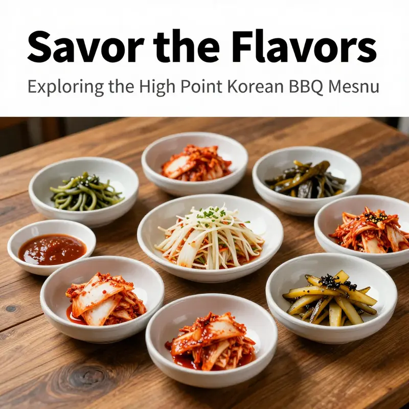 An enticing array of signature grilled meats that define the essence of High Point Korean BBQ.