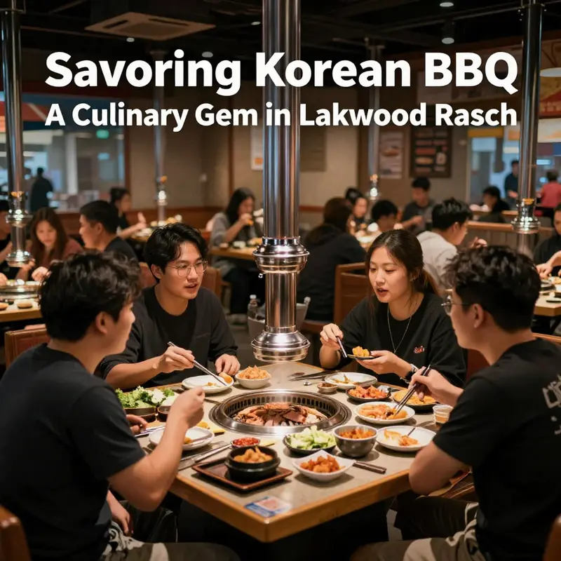 The lively atmosphere of a top Korean BBQ restaurant in Lakewood Ranch, filled with guests enjoying a vibrant dining experience.