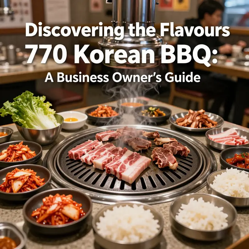 A delicious array of authentic dishes beautifully presented at 770 Korean BBQ.