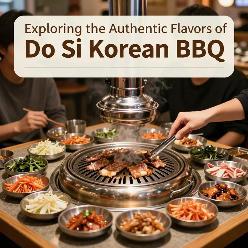 Savoring the communal dining experience at Do Si Korean BBQ.