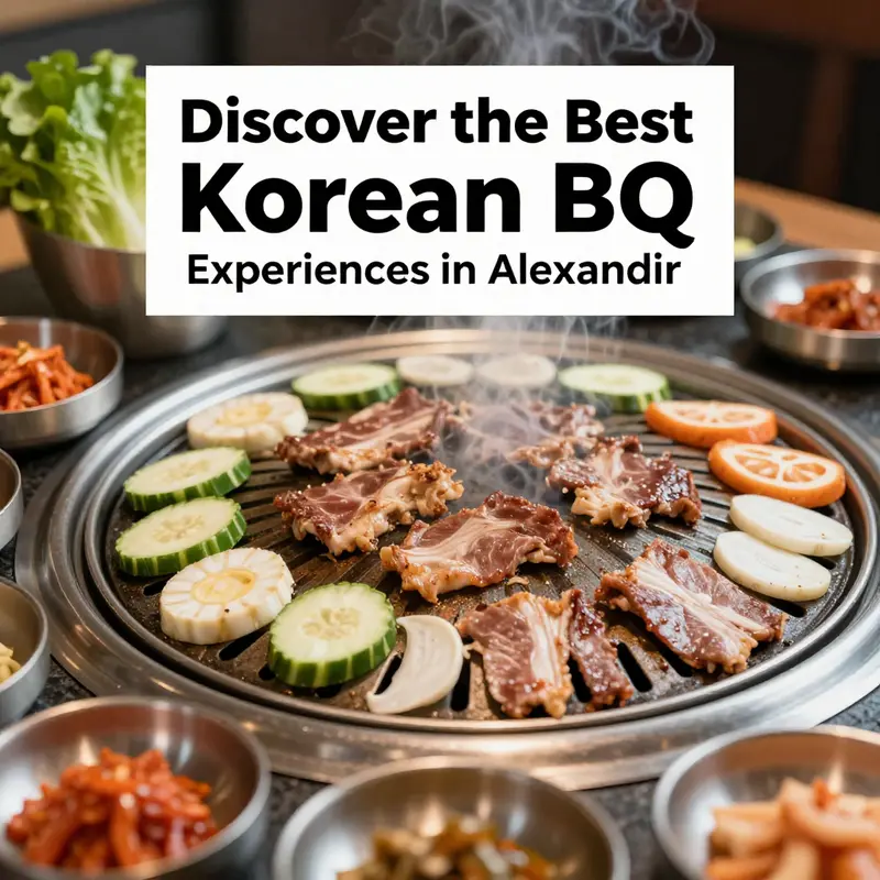 Diners enjoying a flavorful meal at one of Alexandria’s top Korean BBQ restaurants.
