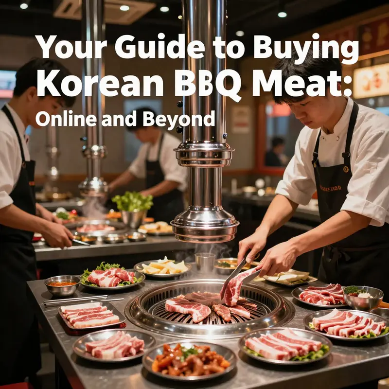 Variety of high-quality Korean BBQ meats available online.