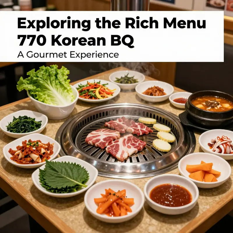 A tempting array of highlighted dishes available at 770 Korean BBQ, showcasing the restaurant’s premium offerings.