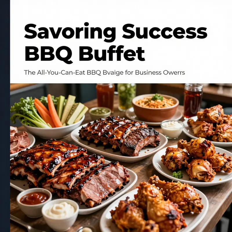 A flavorful assortment of meats and accompaniments highlights the diverse offerings of an All-You-Can-Eat BBQ Buffet.