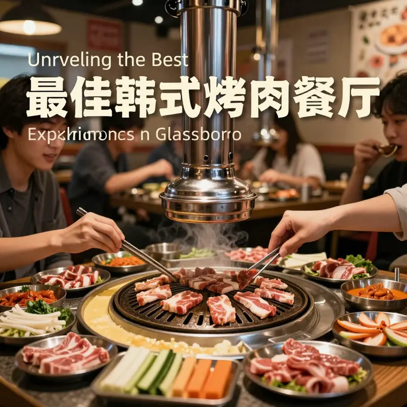 A delightful dining scene showcasing the essence of Korean BBQ at one of Glassboro’s best restaurants.