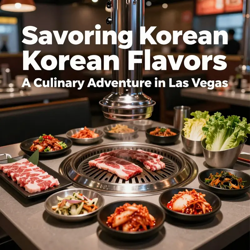 An inviting Korean BBQ spread showcasing the variety and quality available in Las Vegas restaurants.