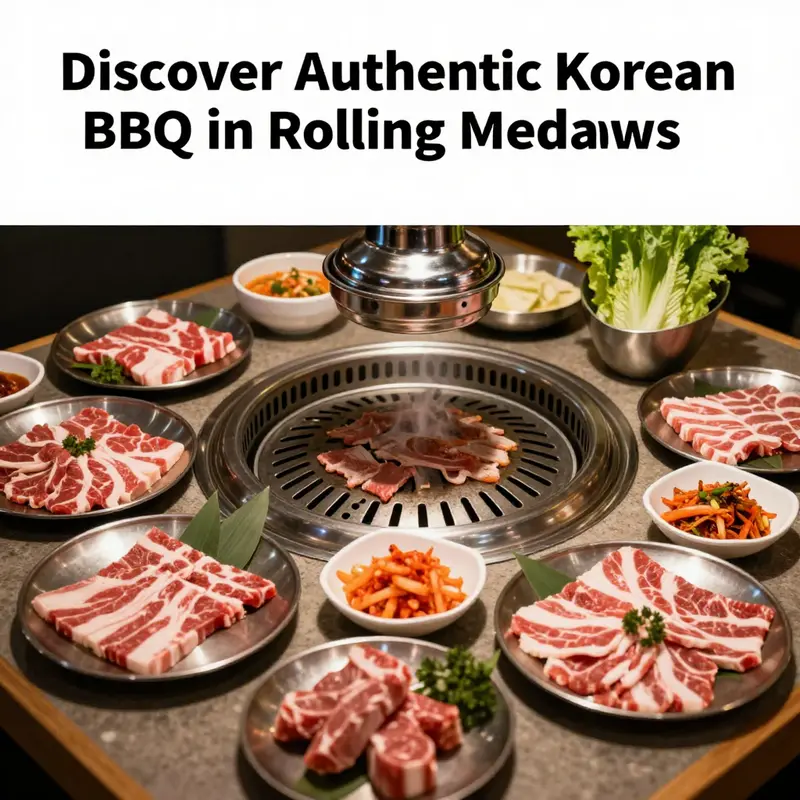 A delightful spread of Korean BBQ, highlighting the best restaurants in Rolling Meadows.