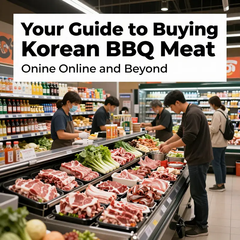 Variety of high-quality Korean BBQ meats available online.