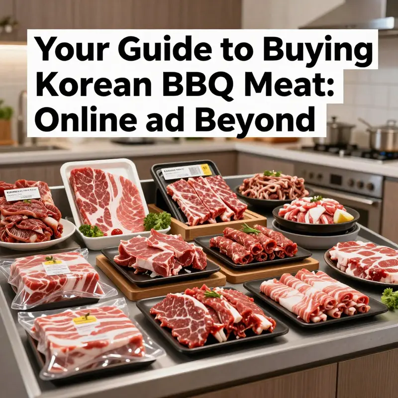 Variety of high-quality Korean BBQ meats available online.