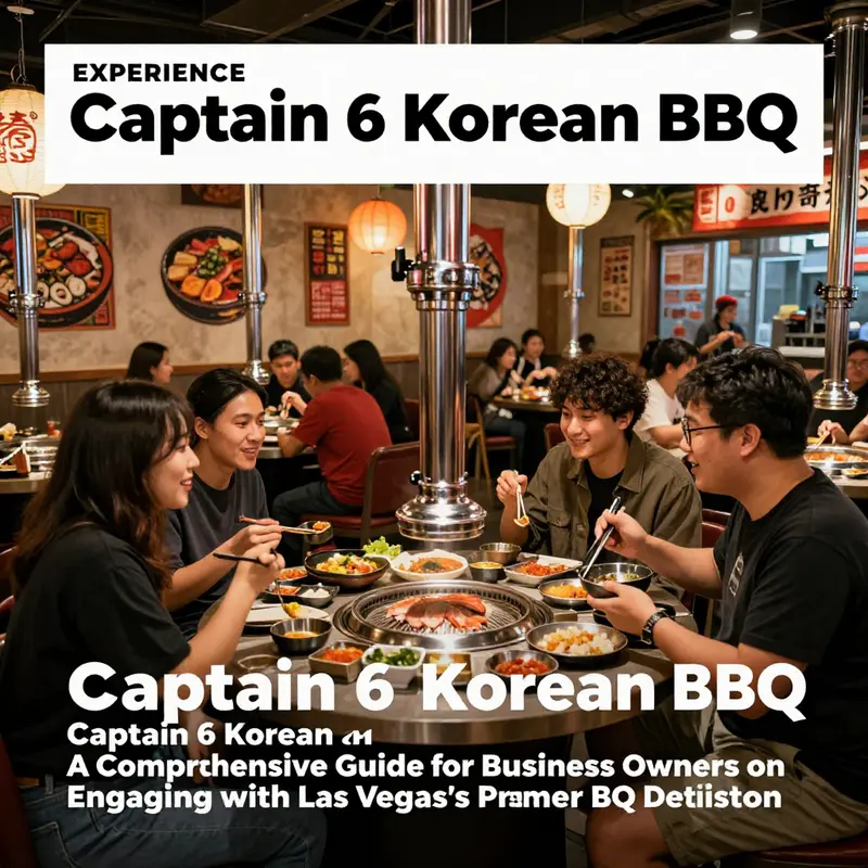 A lively interior shot of Captain 6 Korean BBQ with diners enjoying food, illustrating the energetic environment of the restaurant.