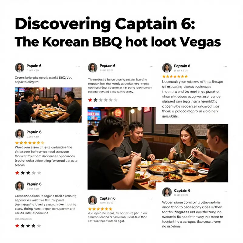 A table set with various grilled meats and colorful Korean dishes that highlight the dining experience at Captain 6.