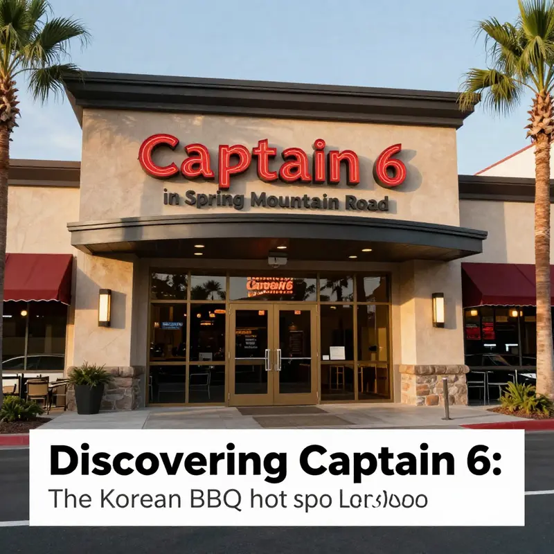 A table set with various grilled meats and colorful Korean dishes that highlight the dining experience at Captain 6.