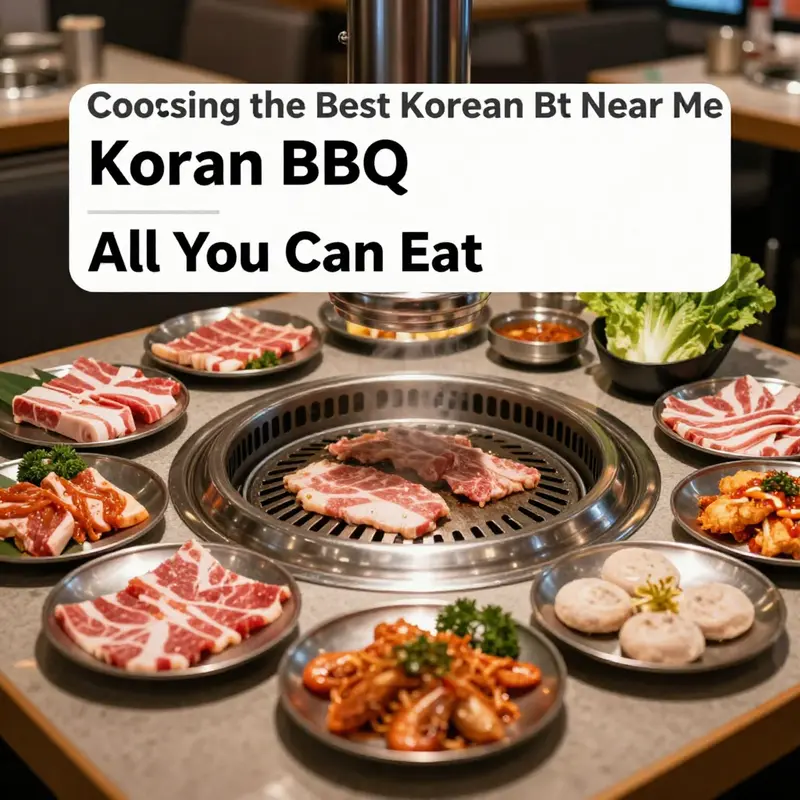 Diners delighting in an all-you-can-eat Korean BBQ experience at Jin Mee.