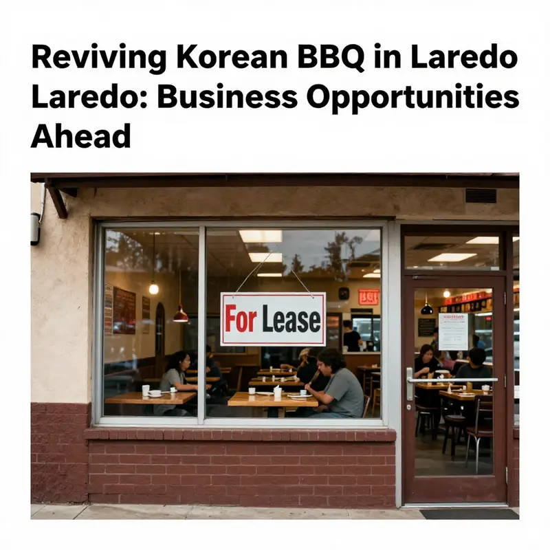 The closed Korean BBQ restaurant in Laredo, showcasing a gap in the local dining scene.
