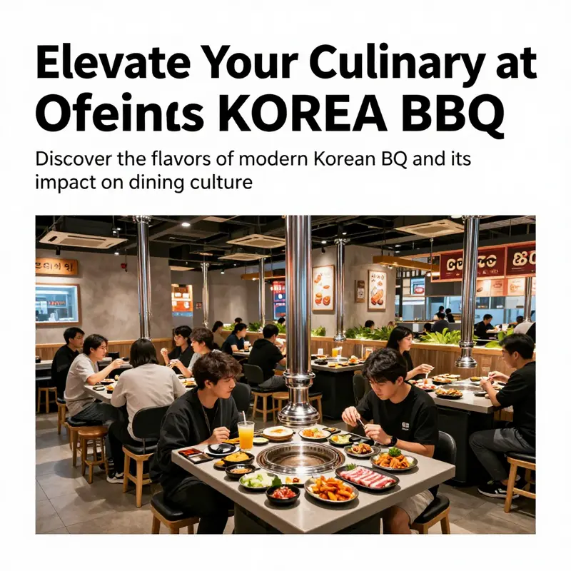 A restaurant exterior with patrons enjoying Korean BBQ, illustrating the inviting atmosphere of COCO KOREA BBQ.
