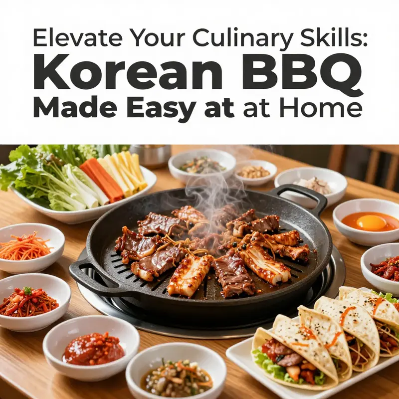 High-quality cuts of meat ideal for Korean BBQ preparation.