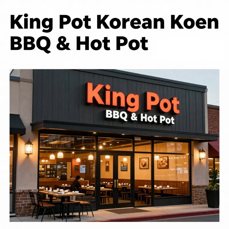 Front view of King Pot Korean BBQ and Hot Pot in Greeley, Colorado, capturing its welcoming architecture.