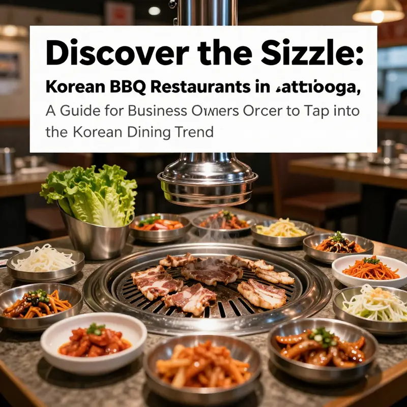 A visually appealing arrangement of Korean BBQ dishes, highlighting the dining experience in Chattanooga.