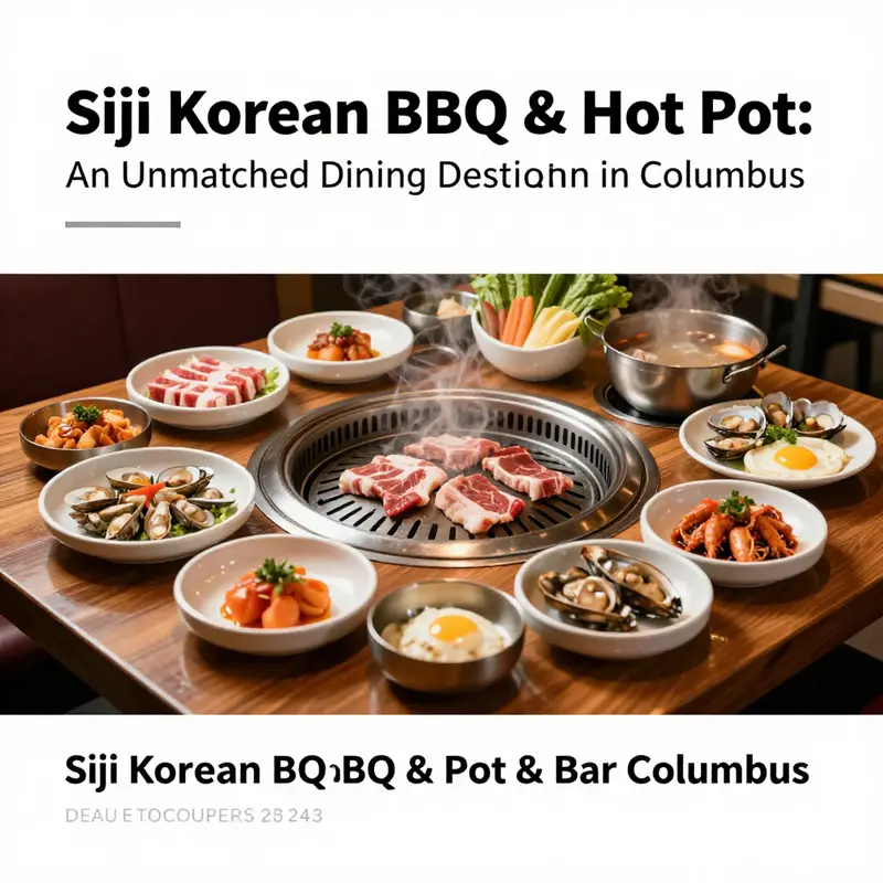 Diners enjoying the vibrant atmosphere and culinary delights at Siji Korean BBQ & Hot Pot.