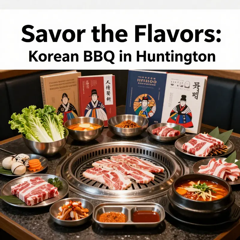 The vibrant spread at Ray’s BBQ showcases the allure of Korean BBQ dining.