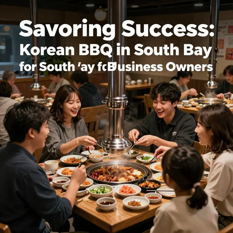 Diners enjoy a lively atmosphere at one of South Bay’s top Korean BBQ restaurants, highlighting the community’s love for this cuisine.