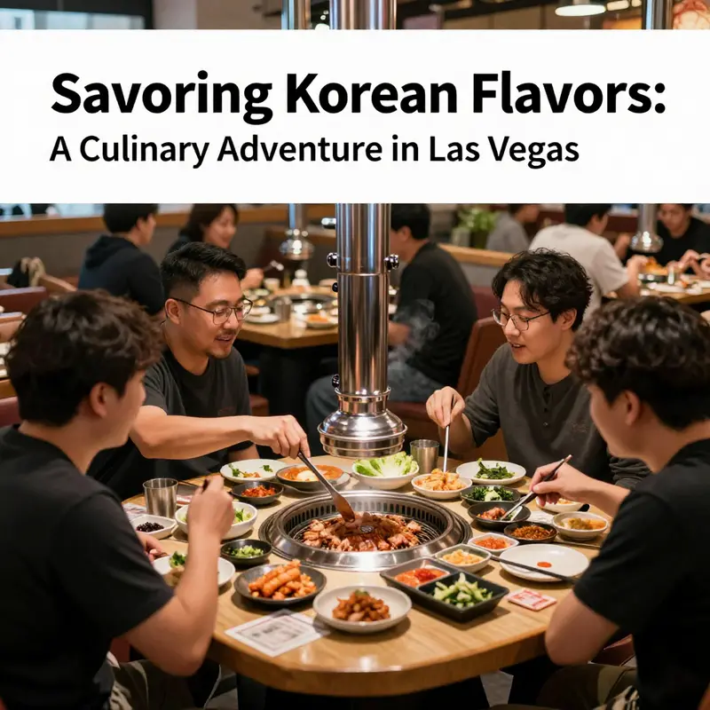 An inviting Korean BBQ spread showcasing the variety and quality available in Las Vegas restaurants.