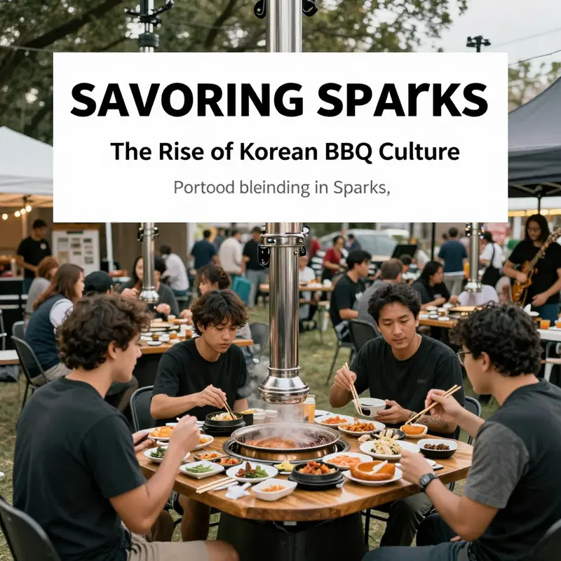 A lively dining experience at Siu Korean BBQ, where patrons immerse themselves in the art of Korean BBQ.