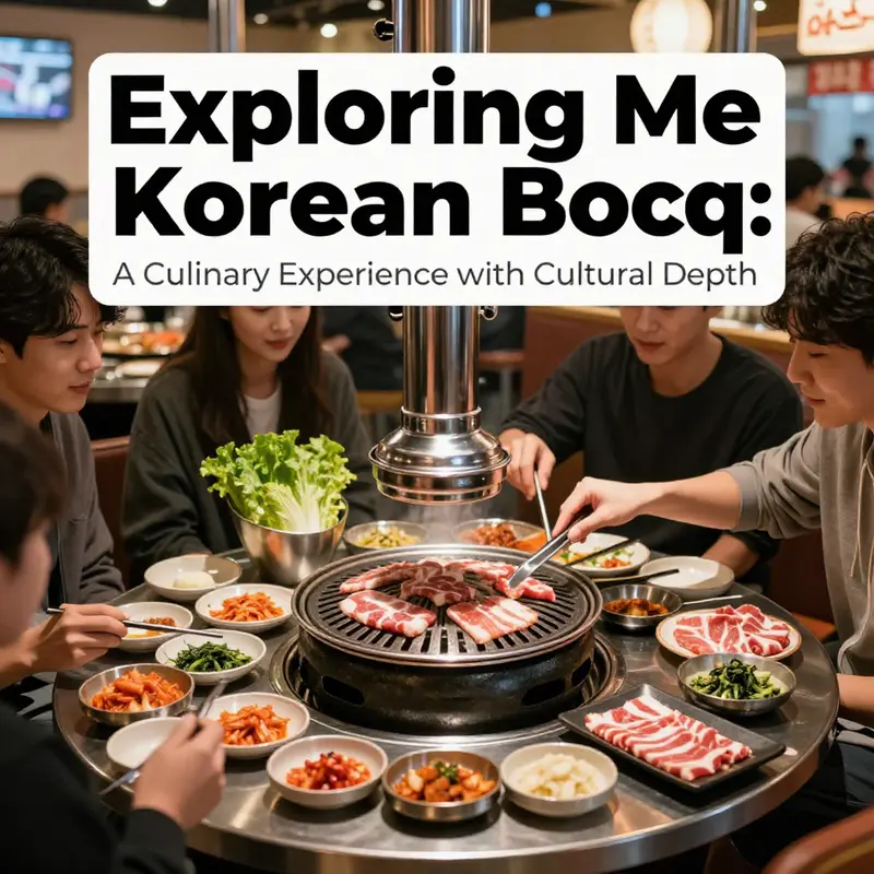 The communal dining experience of Me Korean BBQ, showcasing the vibrant atmosphere and diverse culinary offerings.
