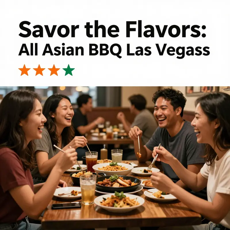 A tempting array of Asian barbecue dishes highlighting the restaurant’s unique offerings.