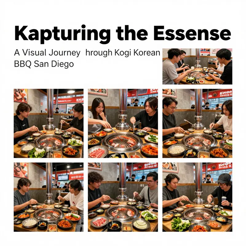 A visual gallery showcasing customer experiences at Kogi Korean BBQ San Diego.