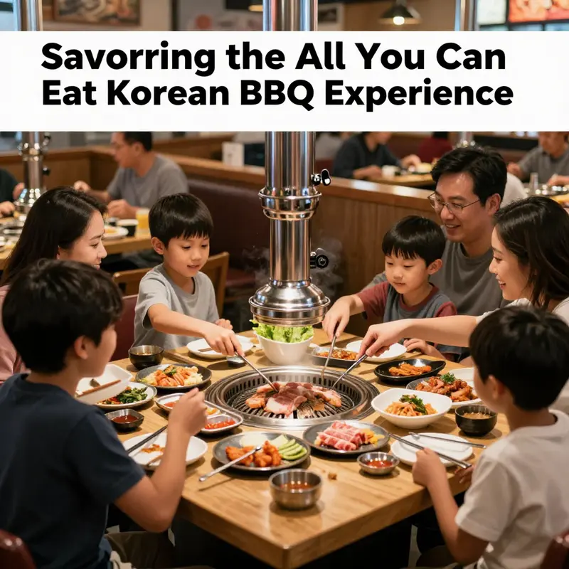 Guests delight in the offerings at GEN Korean BBQ House, experiencing a lively ambiance paired with delicious flavors.