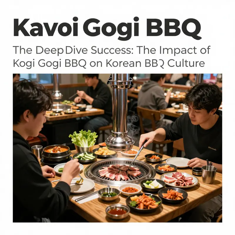 An immersive scene of Korean BBQ showcasing the rich culinary culture at Kogi Gogi BBQ.