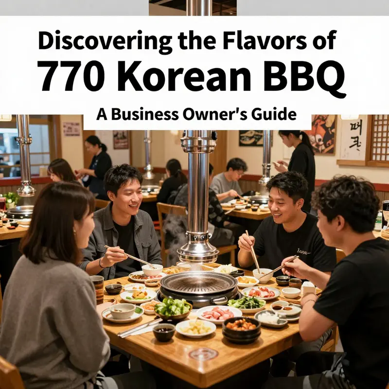 A delicious array of authentic dishes beautifully presented at 770 Korean BBQ.