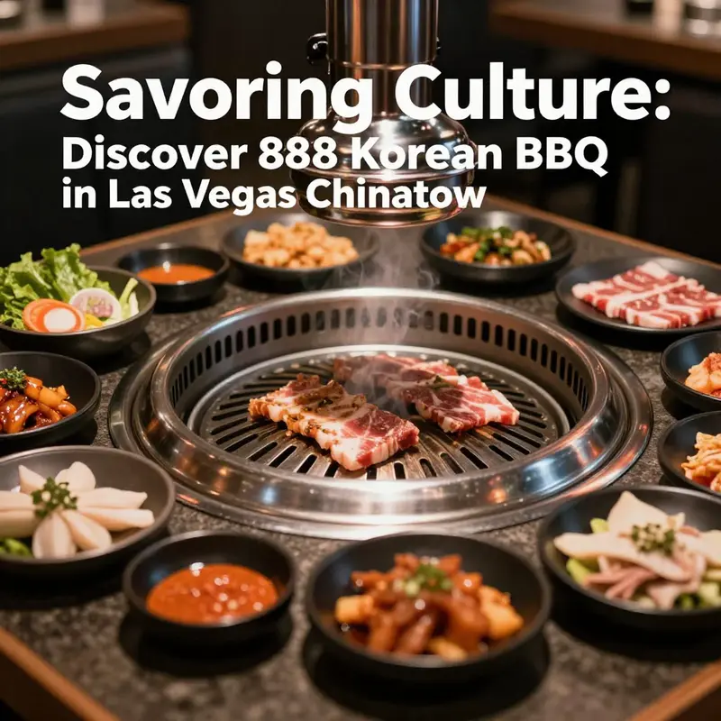 Diners savoring the immersive experience at 888 Korean BBQ in Las Vegas Chinatown.
