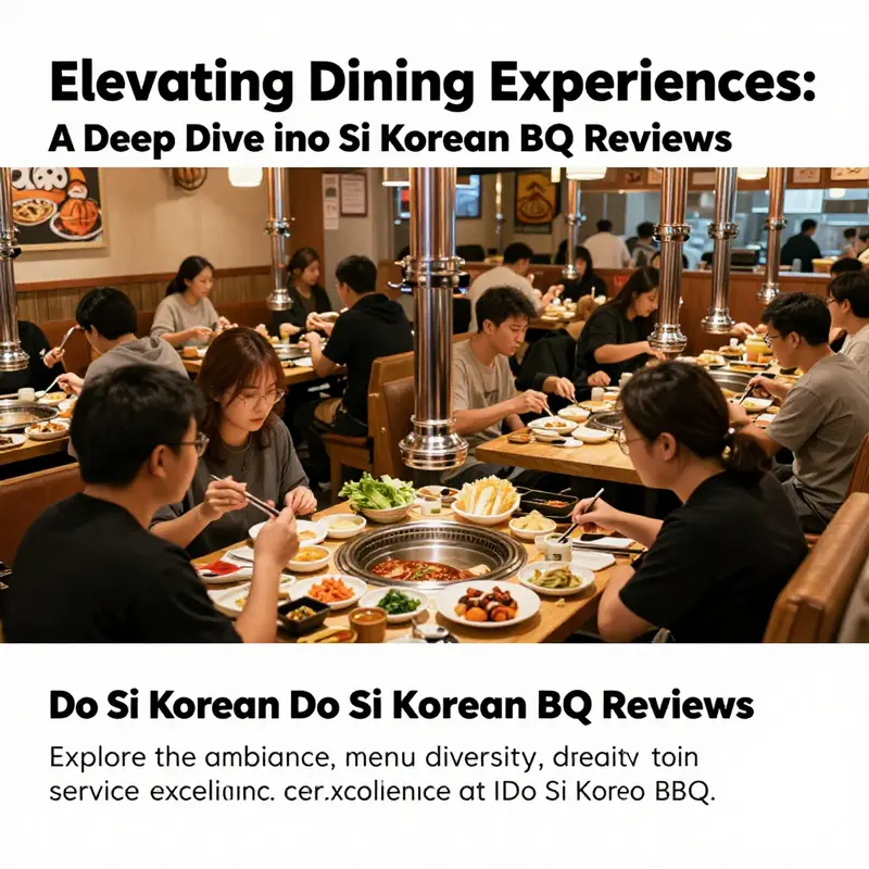 A bustling Do Si Korean BBQ restaurant with guests enjoying a vibrant dining experience.