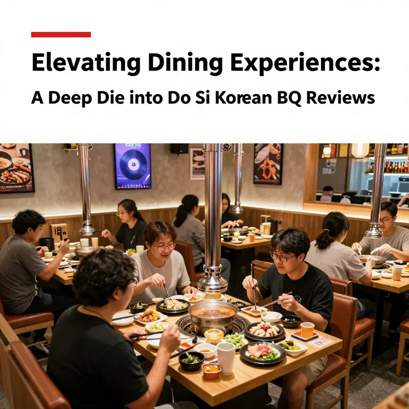 The inviting atmosphere at Do Si Korean BBQ invites guests to enjoy a relaxed dining experience.