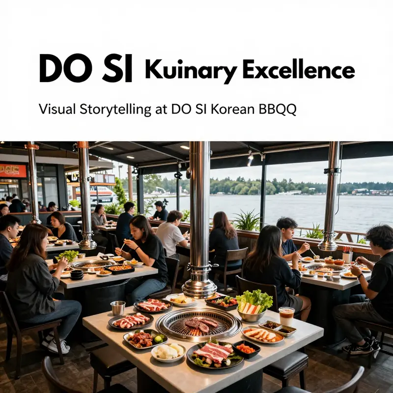 Inviting atmosphere at DO SI Korean BBQ in Kent, where diners experience the charm and comfort of Korean BBQ.