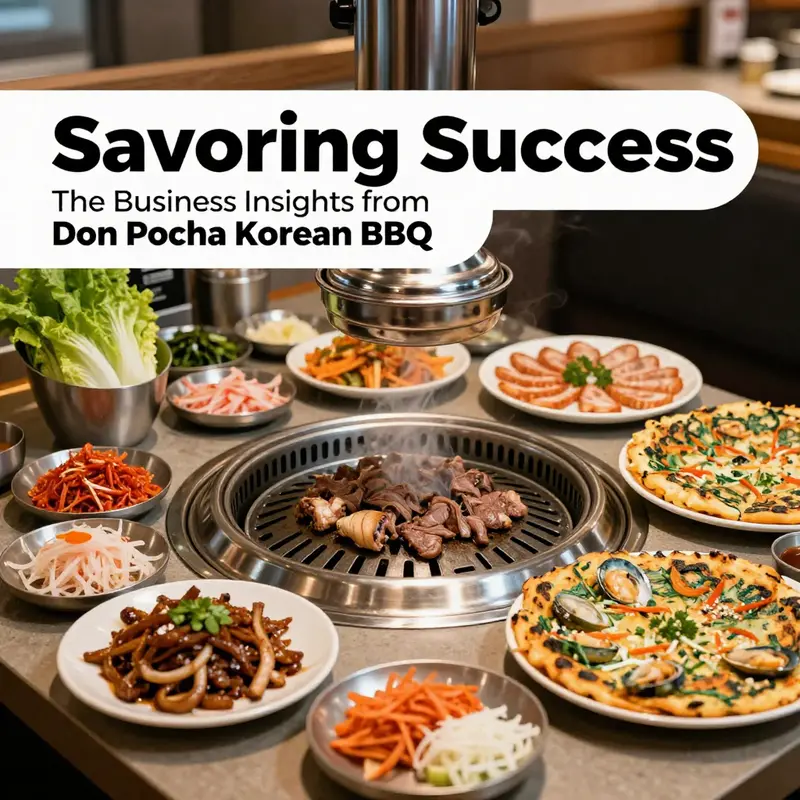 An assortment of delicious Korean BBQ dishes served fresh at Don Pocha.