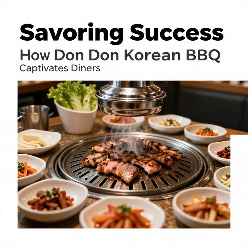 Sizzling 49pp dry-aged grilled pork at Don Don Korean BBQ, a culinary highlight that enhances the customer experience.