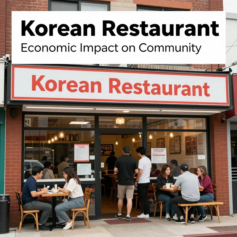 The lively atmosphere of a Korean restaurant in Fairfield, highlighting diverse dining options.