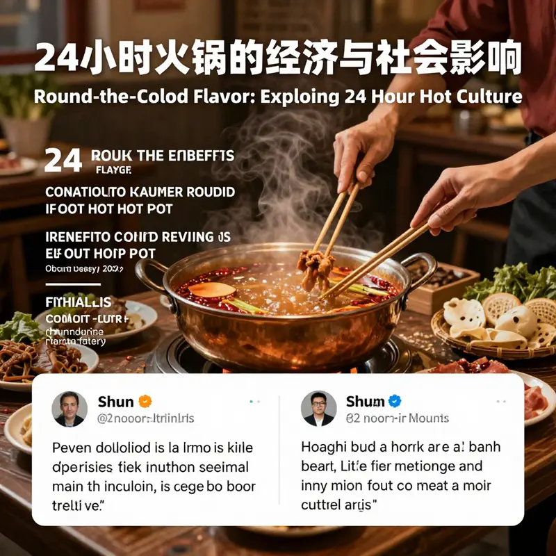 Diners enjoying the unique flavors and fresh ingredients of a 24-hour hot pot experience.