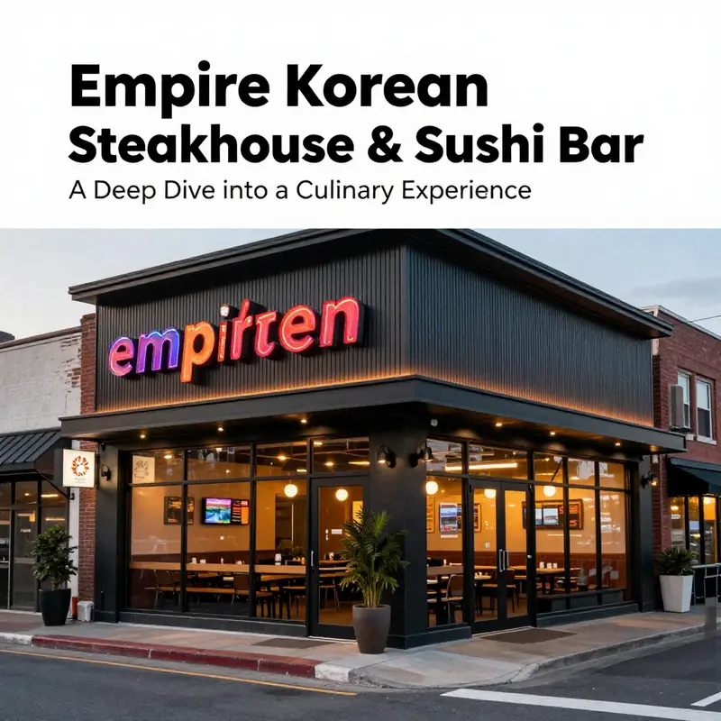 The inviting exterior of Empire Korean Steakhouse & Sushi Bar, once a culinary haven in Springfield.