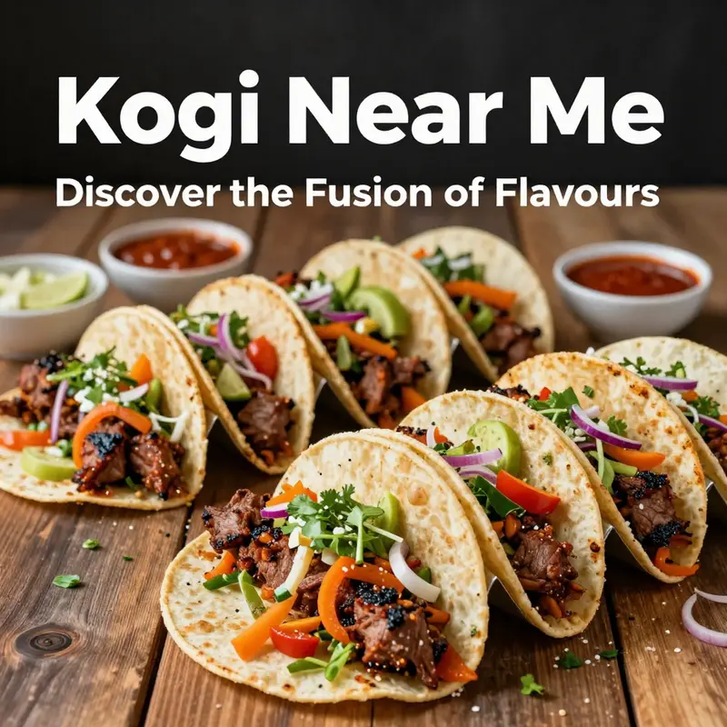 Delicious kogi tacos showcasing the fusion of Korean and Mexican flavors.