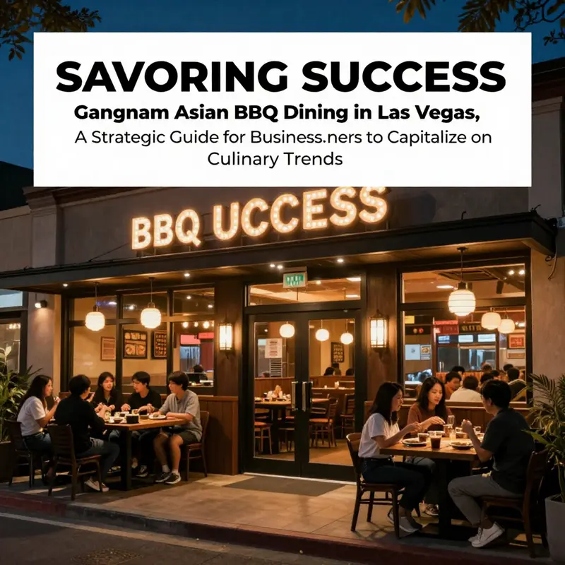 Exterior view of Gangnam Asian BBQ Dining with diners entering and enjoying the ambience.