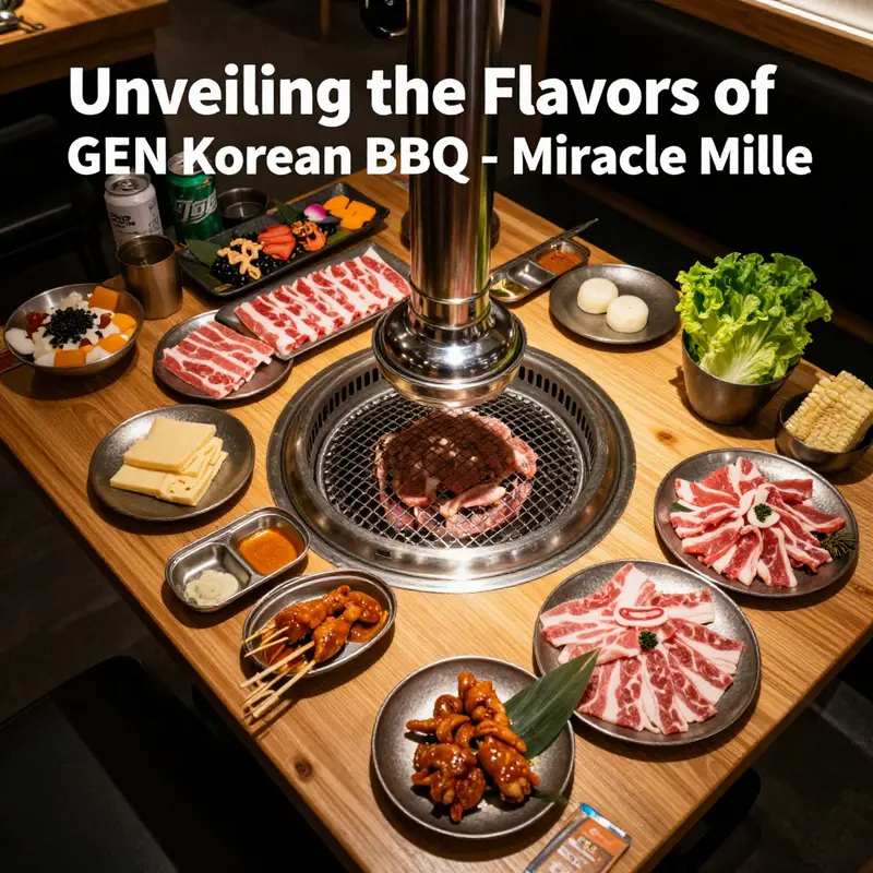 The welcoming exterior of GEN Korean BBQ – Miracle Mile, inviting guests into a world of flavors.
